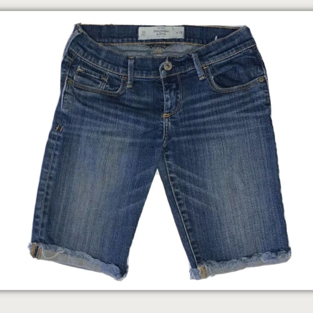Abercrombie and Fitch distressed jean shorts 00